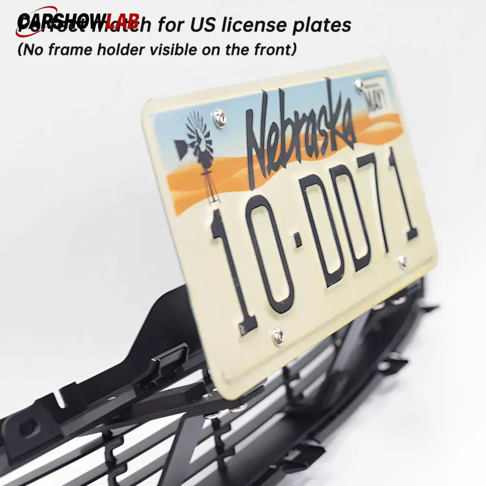 Tesla Model 3/Y Adjustable No Drill Front License Plate Holder - Aluminum - Tesla Exterior Accessories > Exterior Wrap