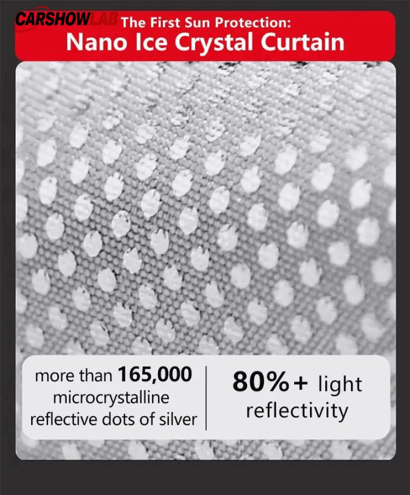 Tesla Model 3/Y Alcantara Suede Sunshade - Ice Crystal Double Insulation - Tesla Interior Accessories > Sunroof >