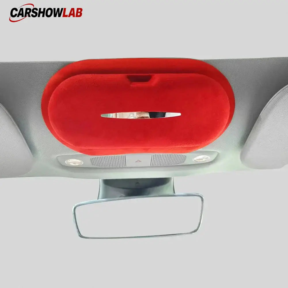 Tesla Model 3/Y Alcantara Sunglasses Case - Official Suede Storage Organizer - Tesla Interior Accessories > Sunglasses