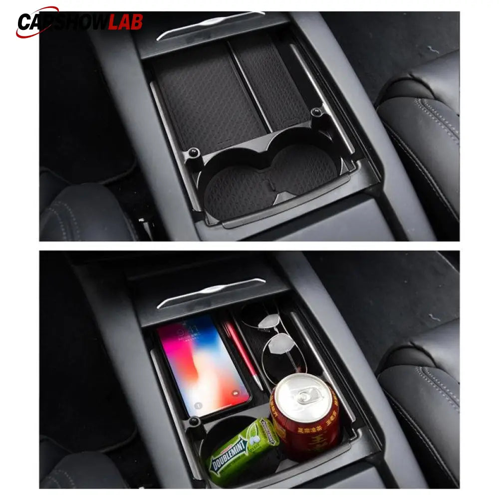 Tesla Model S & Model X Center Console Storage Box Organizer 2016-2020 - Tesla Interior Accessories > Center Console >
