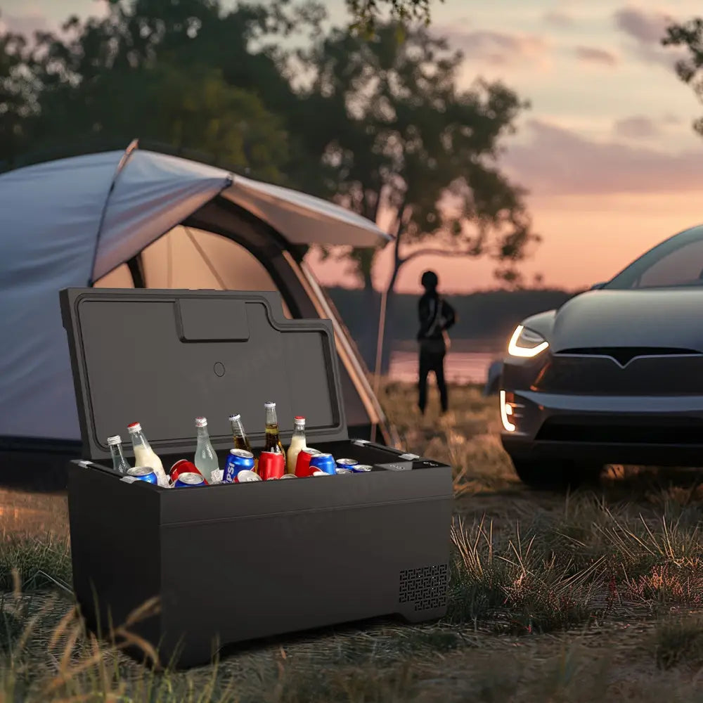 Tesla Model X Portable Trunk Freezer 40L | 12V Fridge for 6/7 Seat US Version - Tesla Interior Accessories > Frunk