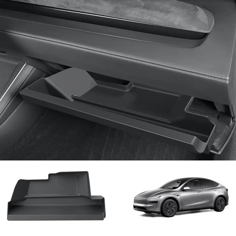 Tesla Model Y 2025+ Juniper Glove Box Drawer TPE Waterproof Storage Tray - Tesla Interior Accessories > Glove Box
