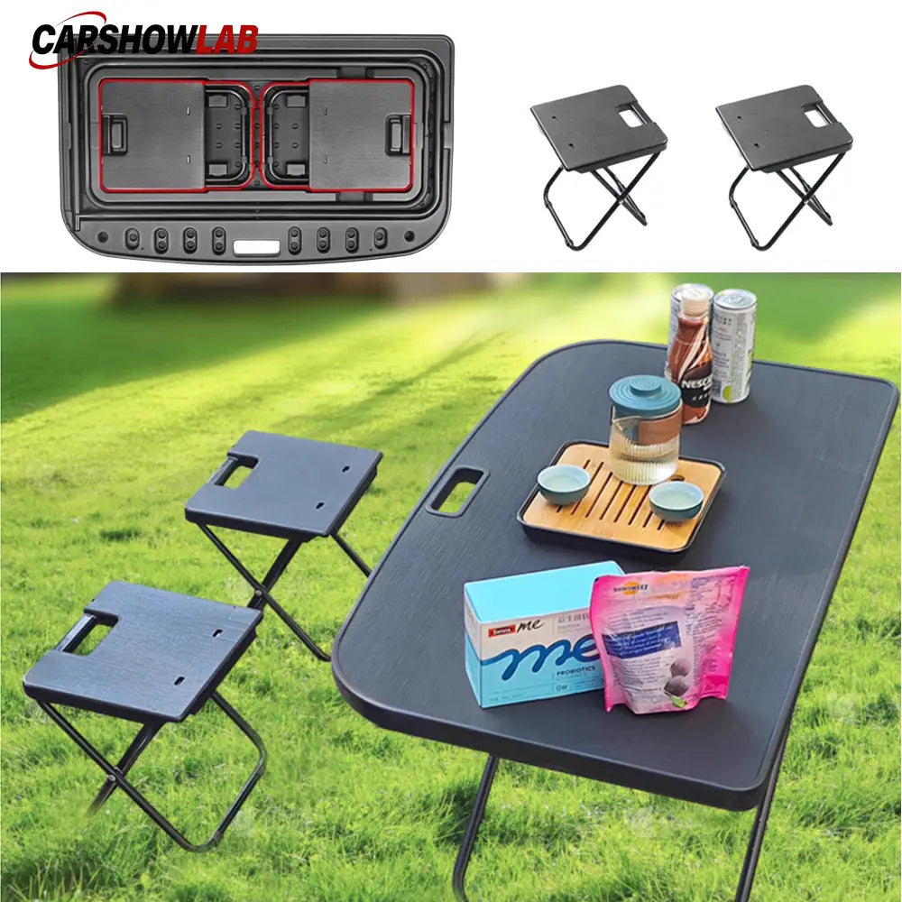 Tesla Model Y & 3 Travel Folding Table - Multi-Functional Trunk Storage Desk - Tesla Interior Accessories > Frunk Trunk