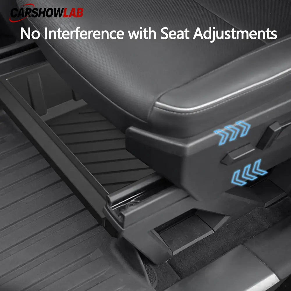 Under Seat Storage Tray for Tesla Cybertruck | Hidden Interior Organizer Bin - Tesla Interior Accessories > Seat >