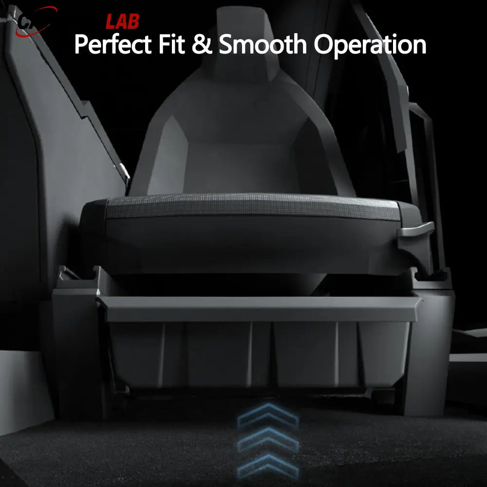 Under Seat Storage Tray for Tesla Cybertruck | Hidden Interior Organizer Bin - Tesla Interior Accessories > Seat >