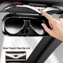 Universal Car Sun Visor Glasses Box - One-Hand Access Sunglasses Storage Case - Tesla Interior Accessories > Interior