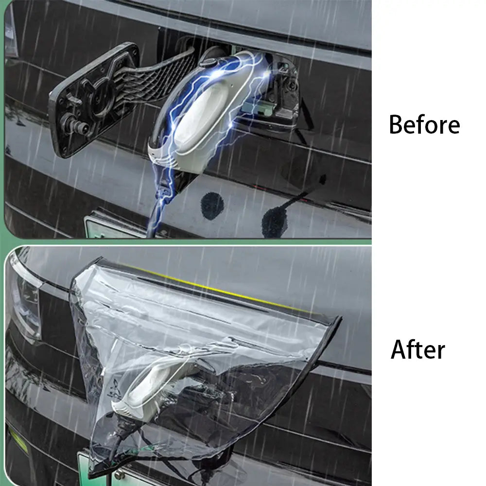 Universal EV Charging Port Rain Cover - Magnetic Waterproof PVC Protector - Tesla Exterior Accessories > Charger