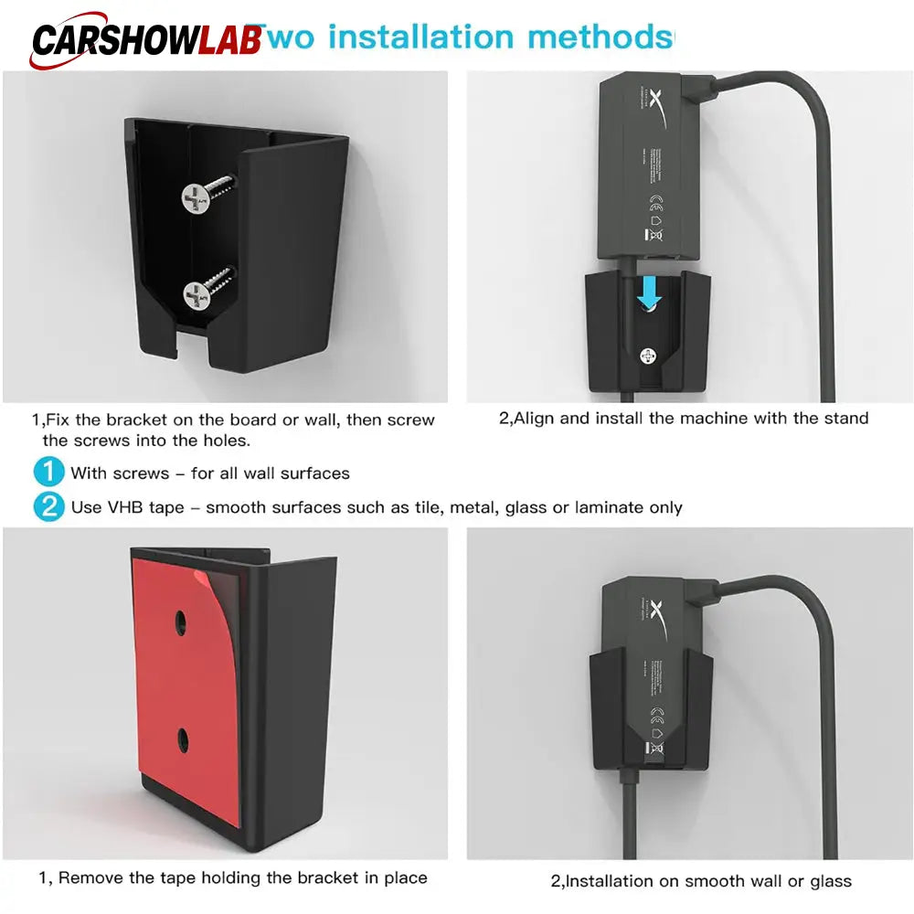 Wall Mount Holder for Starlink Gen 2 Ethernet Adapter - Durable ABS Bracket - Tesla Interior Accessories > Starlink