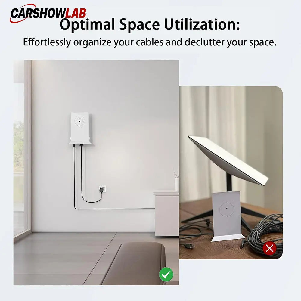 Wall Mount Holder for Starlink Gen 2 Router - Secure ABS Bracket Easy Install - Tesla Interior Accessories > Starlink