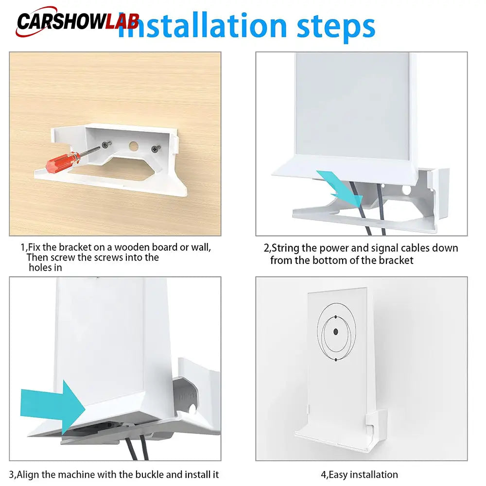 Wall Mount Holder for Starlink Gen 2 Router - Secure ABS Bracket Easy Install - Tesla Interior Accessories > Starlink