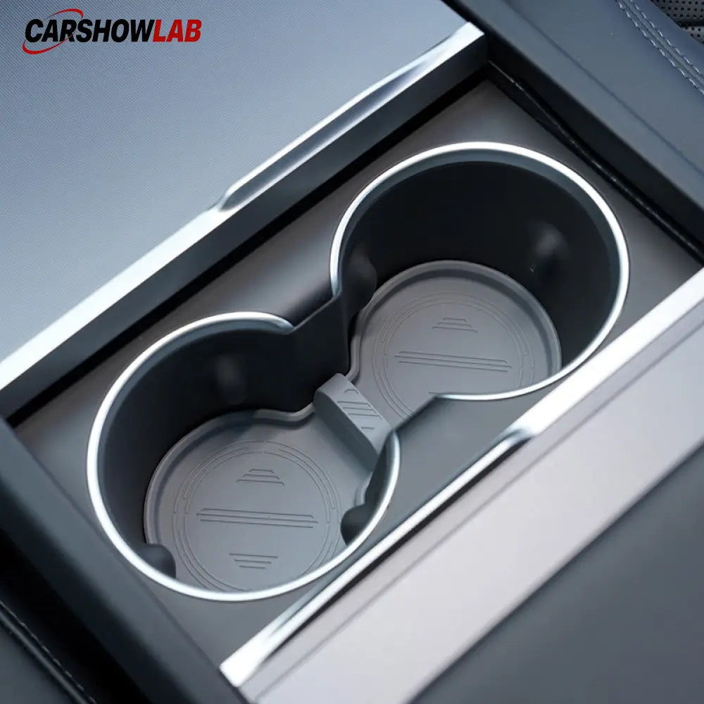 Waterproof Cup Holder Storage Box for 2024+ Tesla Model 3 Highland - Tesla Interior Accessories > Center Console > Cup