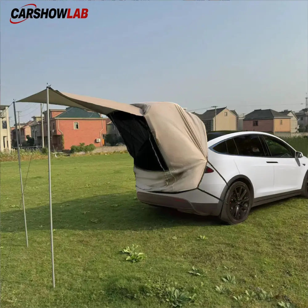 Waterproof Tailgate Awning for Tesla Model Y 3 S X - SUV Camping Tent Extension - Tesla Exterior Accessories > Camping